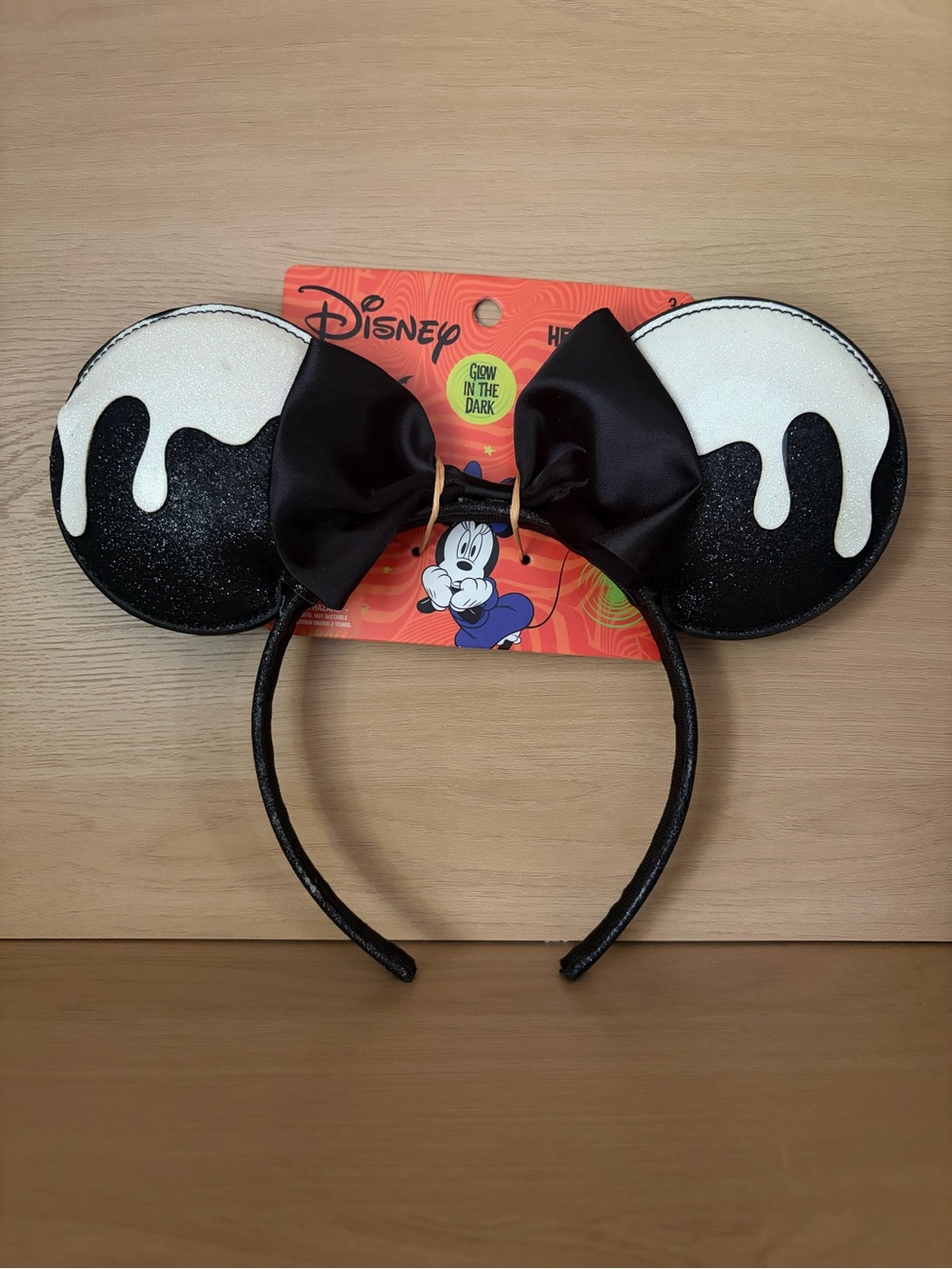 ✨$15✨NWT•Disney Minnie Mouse Glow-in-the-Dark Halloween Headband